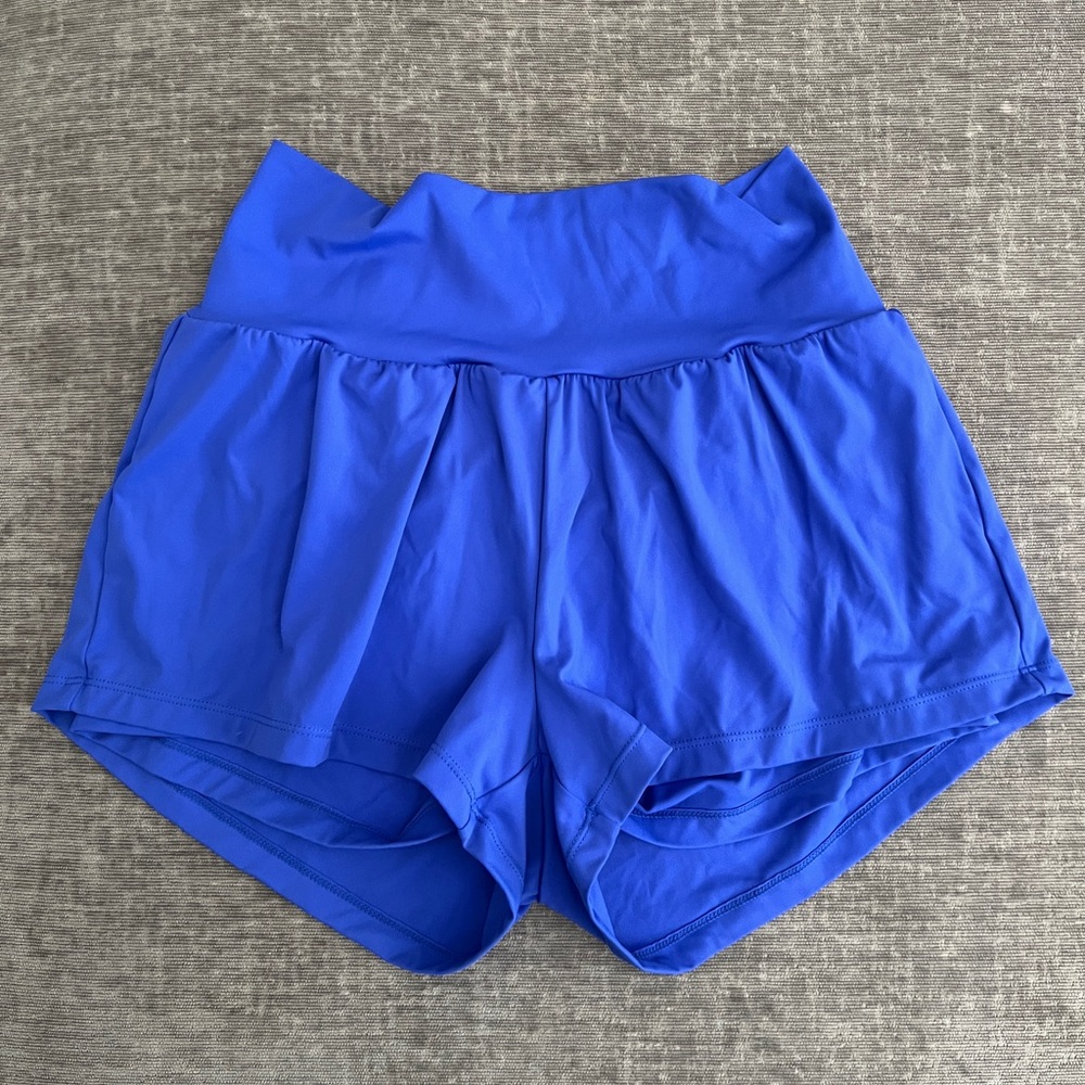 Halara blue shorts